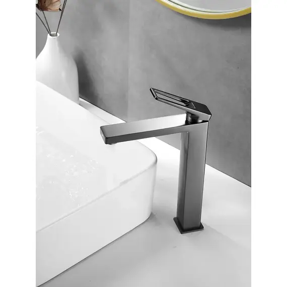 Высокий смеситель для накладной раковины в ванну Shevanik S6811T, изображение 9