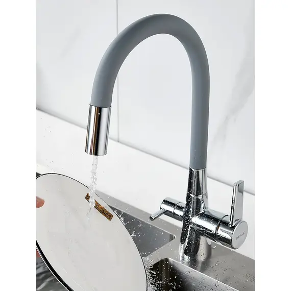 Смеситель для кухни с гибким изливом и фильтром Shevanik S668, изображение 9