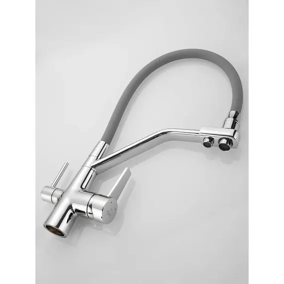 Смеситель для кухни с гибким изливом и фильтром Rose R558, изображение 10