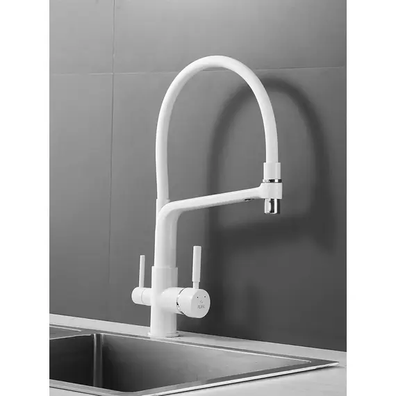 Смеситель для кухни с гибким изливом и фильтром Rose R658C, изображение 10