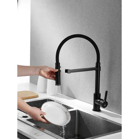 Смеситель для кухни с гибким изливом и душем Rose R133H, изображение 10