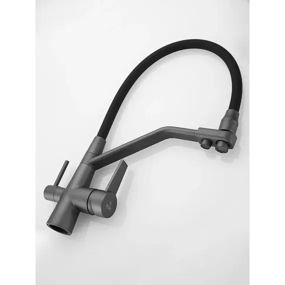 Смеситель для кухни с гибким изливом и фильтром Rose R558Y, изображение 10