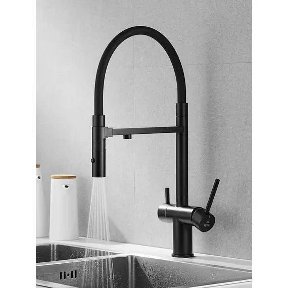 Смеситель для кухни с гибким изливом и фильтром Rose R958H, изображение 11