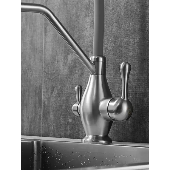 Смеситель для кухни с гибким изливом и фильтром Rose R858L, изображение 11
