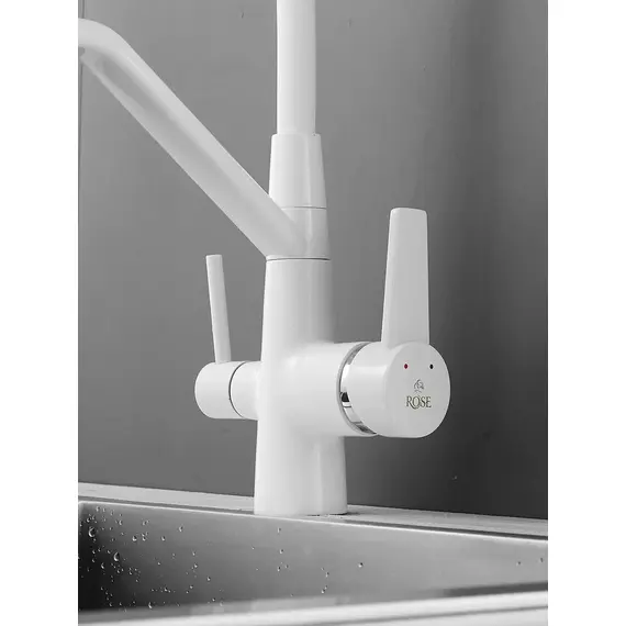 Смеситель для кухни с гибким изливом и фильтром Rose R558C, изображение 11