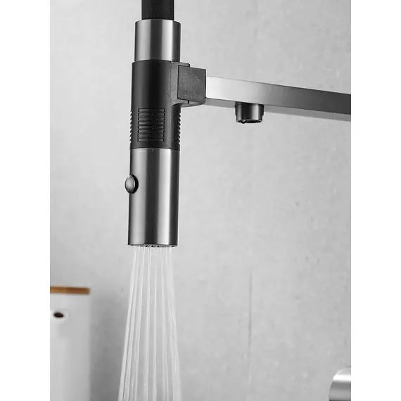 Смеситель для кухни с гибким изливом и фильтром Rose R958T, изображение 12