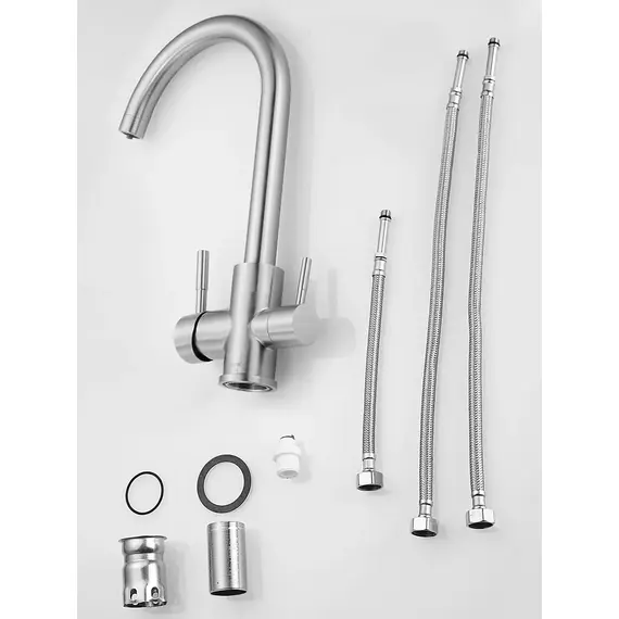 Высокий смеситель для кухни с фильтром для воды Shevanik S168B, изображение 14