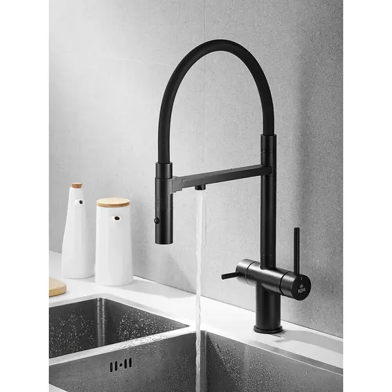 Смеситель для кухни с гибким изливом и фильтром Rose R958H, изображение 14