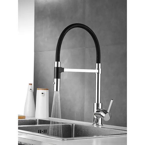 Смеситель для кухни с гибким изливом и душем Rose R133, изображение 14