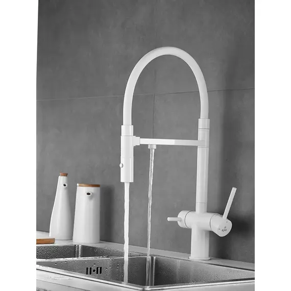 Смеситель для кухни с гибким изливом и фильтром Rose R958C, изображение 15