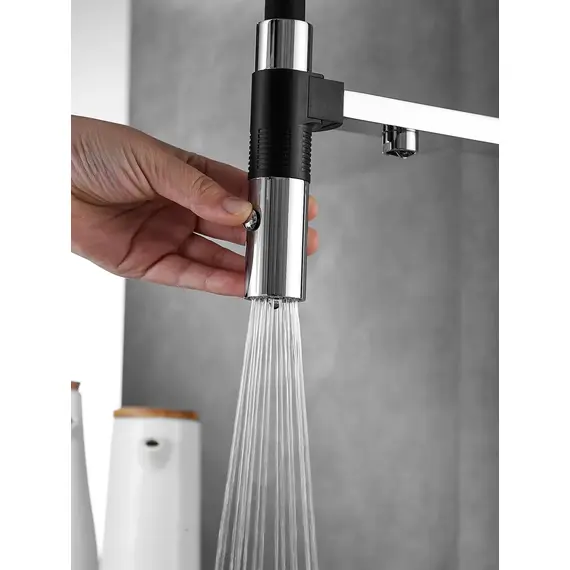 Смеситель для кухни с гибким изливом и фильтром Rose R958, изображение 16