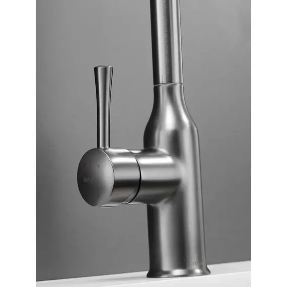 Однорычажный смеситель для кухни с выдвижной лейкой Shevanik S163T, изображение 16