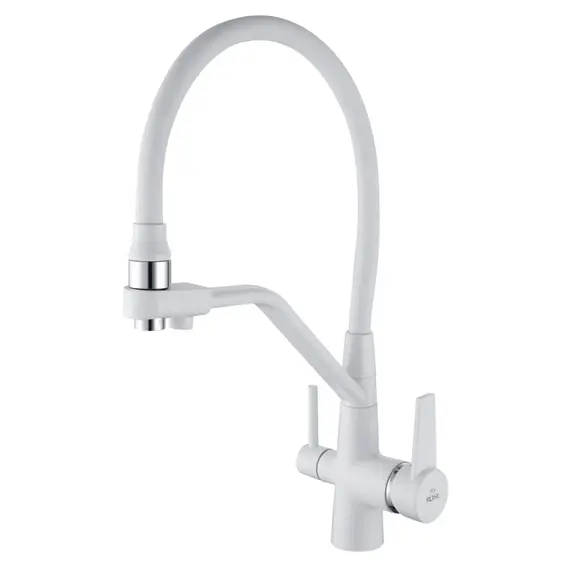 Смеситель для кухни с гибким изливом и фильтром Rose R558C, изображение 17