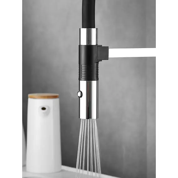 Смеситель для кухни с гибким изливом и душем Rose R133, изображение 18