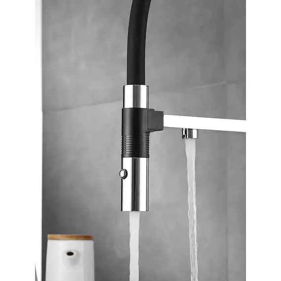 Смеситель для кухни с гибким изливом и фильтром Rose R958, изображение 18