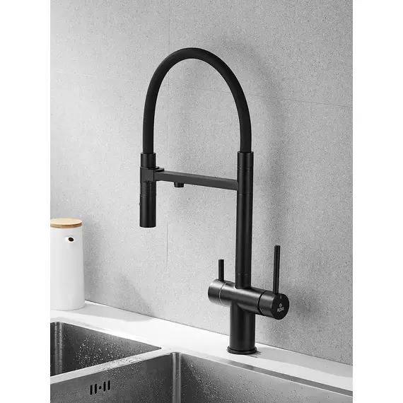 Смеситель для кухни с гибким изливом и фильтром Rose R958H, изображение 18