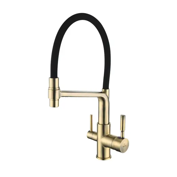 Смеситель для кухни с гибким изливом и фильтром Rose R658Q, изображение 18