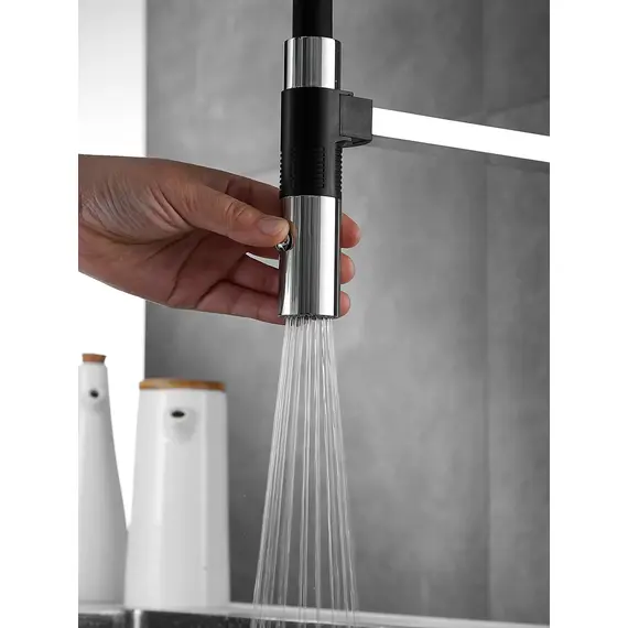 Смеситель для кухни с гибким изливом и душем Rose R133, изображение 19