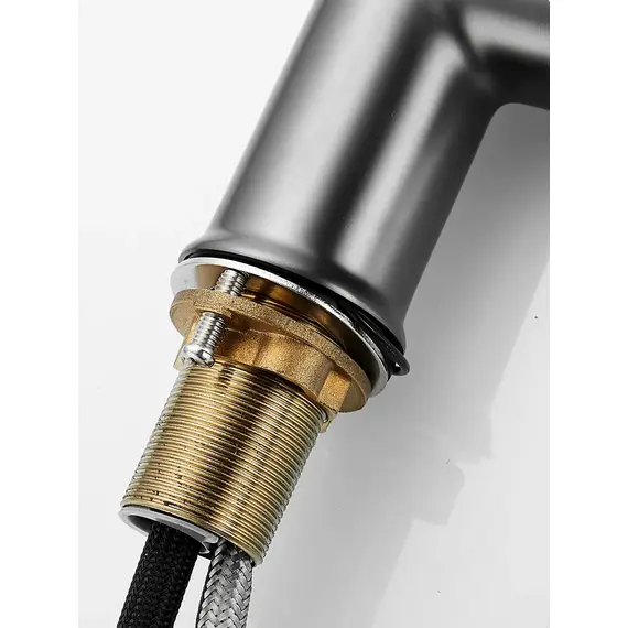 Однорычажный смеситель для кухни с выдвижной лейкой Shevanik S163T, изображение 20