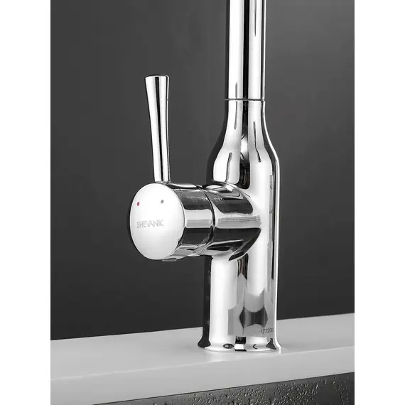 Однорычажный смеситель для кухни с выдвижной лейкой Shevanik S163, изображение 21