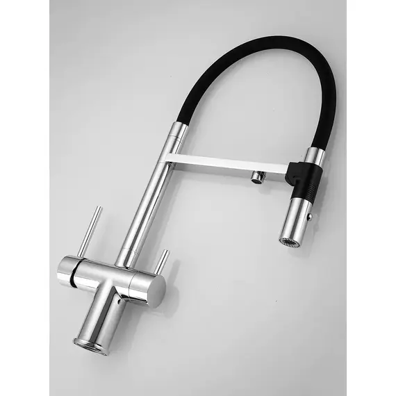 Смеситель для кухни с гибким изливом и фильтром Rose R958, изображение 21