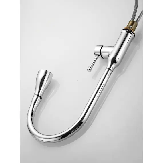 Однорычажный смеситель для кухни с выдвижной лейкой Shevanik S163, изображение 23