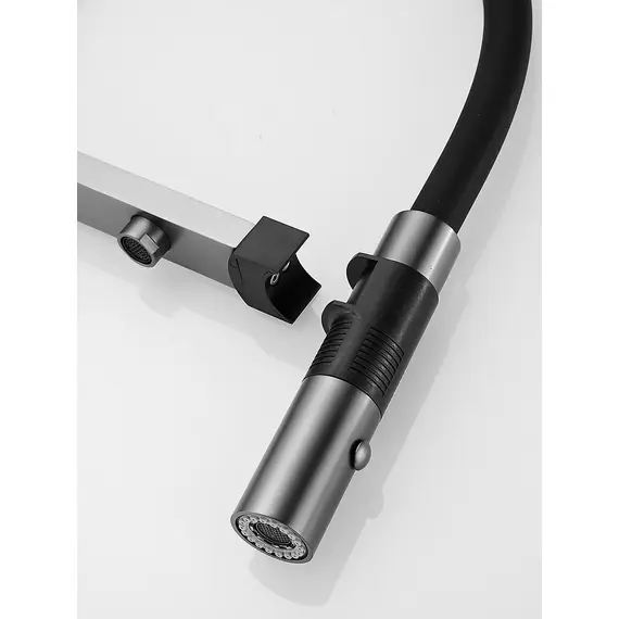 Смеситель для кухни с гибким изливом и фильтром Rose R958T, изображение 24