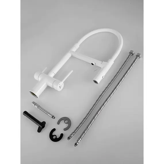 Смеситель для кухни с гибким изливом и фильтром Rose R958C, изображение 25