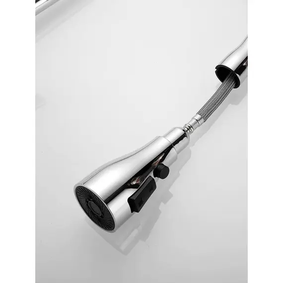 Однорычажный смеситель для кухни с выдвижной лейкой Shevanik S163, изображение 25