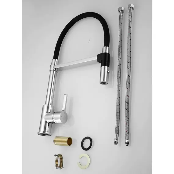 Смеситель для кухни с гибким изливом и душем Rose R133, изображение 27