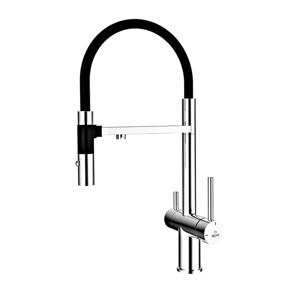 Смеситель для кухни с гибким изливом и фильтром Rose R958, изображение 29