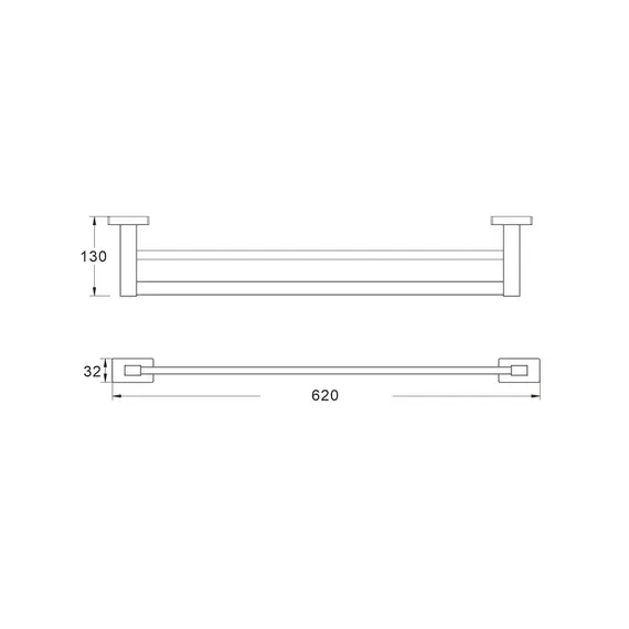 Прямой полотенцедержатель Shevanik SG5627H, изображение 2