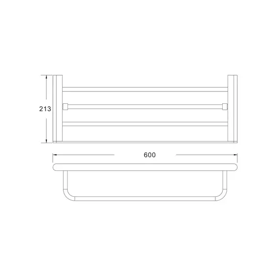 Полка для полотенец Rose RG1708H, изображение 2