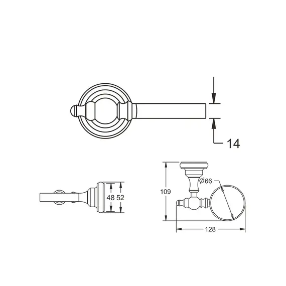Стакан для зубных щеток Rose RG1112Q, изображение 2