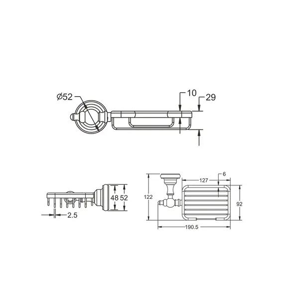 Мыльница-решетка Rose RG1104, изображение 2