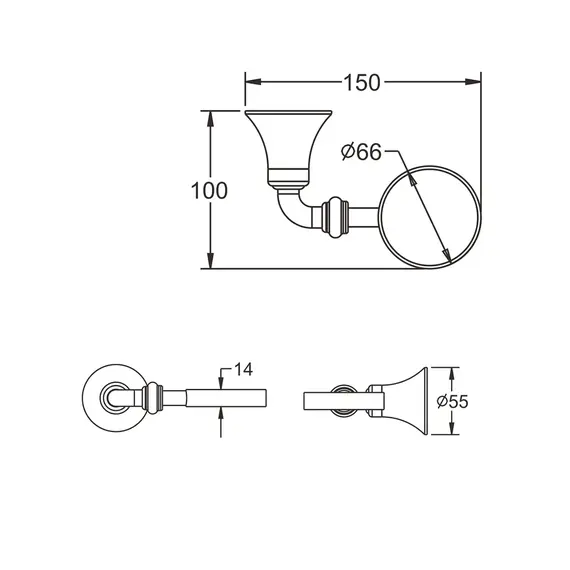 Мыльница-блюдце Rose RG1203, изображение 2