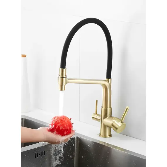 Смеситель для кухни с гибким изливом и фильтром Rose R658Q, изображение 2