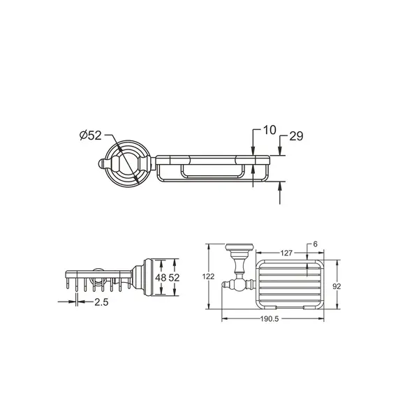 Мыльница-решетка Rose RG1104Q, изображение 2