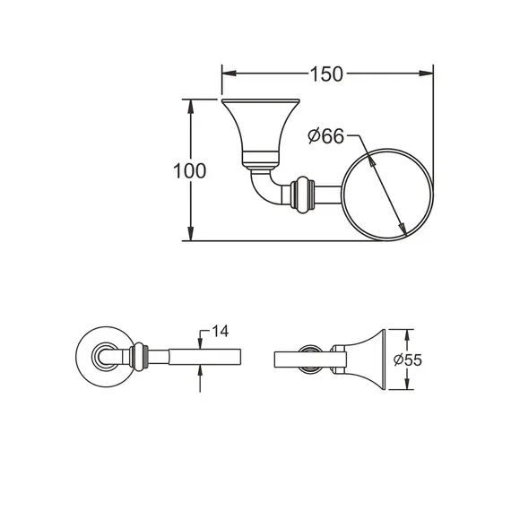 Стакан для зубных щеток Rose RG1212, изображение 2