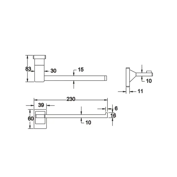 Держатель для бумажного полотенца Rose RG1606, изображение 2