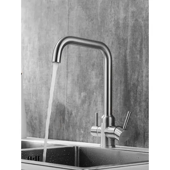 Высокий смеситель для кухни с фильтром для воды Shevanik S268B, изображение 2