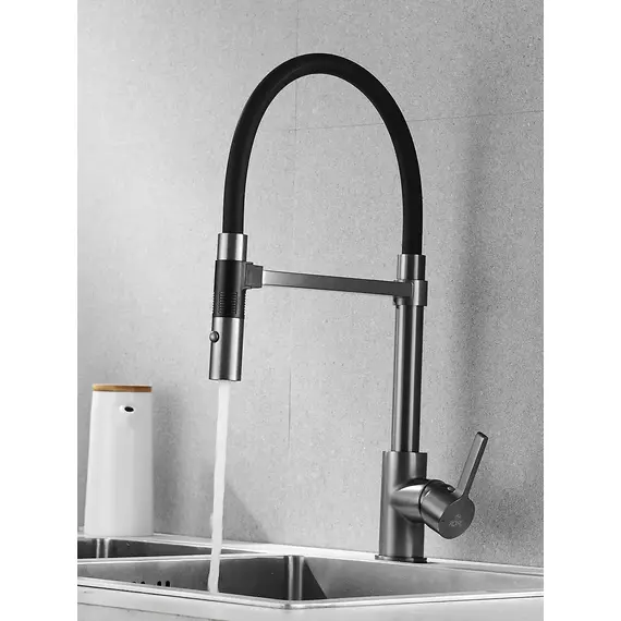 Смеситель для кухни с гибким изливом и душем Rose R133T, изображение 2