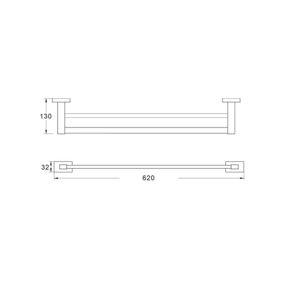 Прямой полотенцедержатель Shevanik SG5627, изображение 2