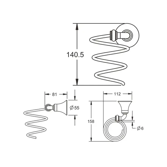 Держатель фена Rose RG1235, изображение 2