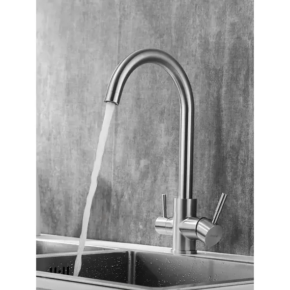 Высокий смеситель для кухни с фильтром для воды Shevanik S168B, изображение 2