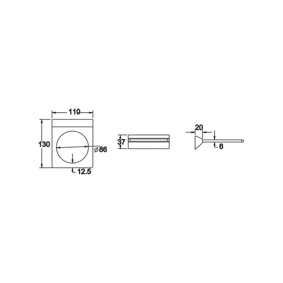 Настенный ершик для унитаза Rose RG1600, изображение 3