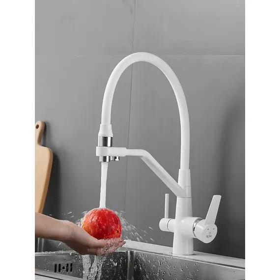 Смеситель для кухни с гибким изливом и фильтром Rose R558C, изображение 3