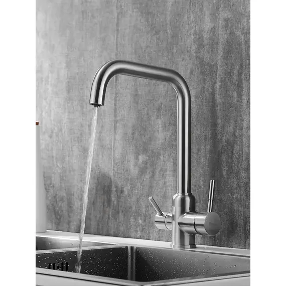 Высокий смеситель для кухни с фильтром для воды Shevanik S268B, изображение 5