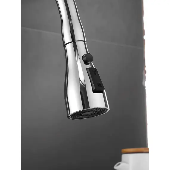 Однорычажный смеситель для кухни с выдвижной лейкой Shevanik S163, изображение 5