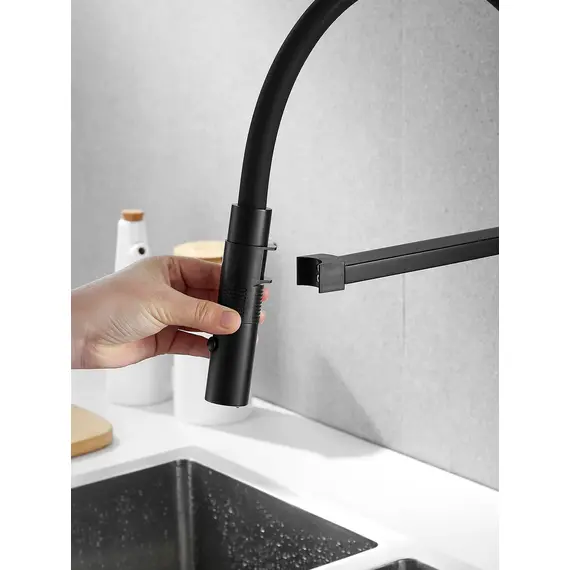 Смеситель для кухни с гибким изливом и душем Rose R133H, изображение 6